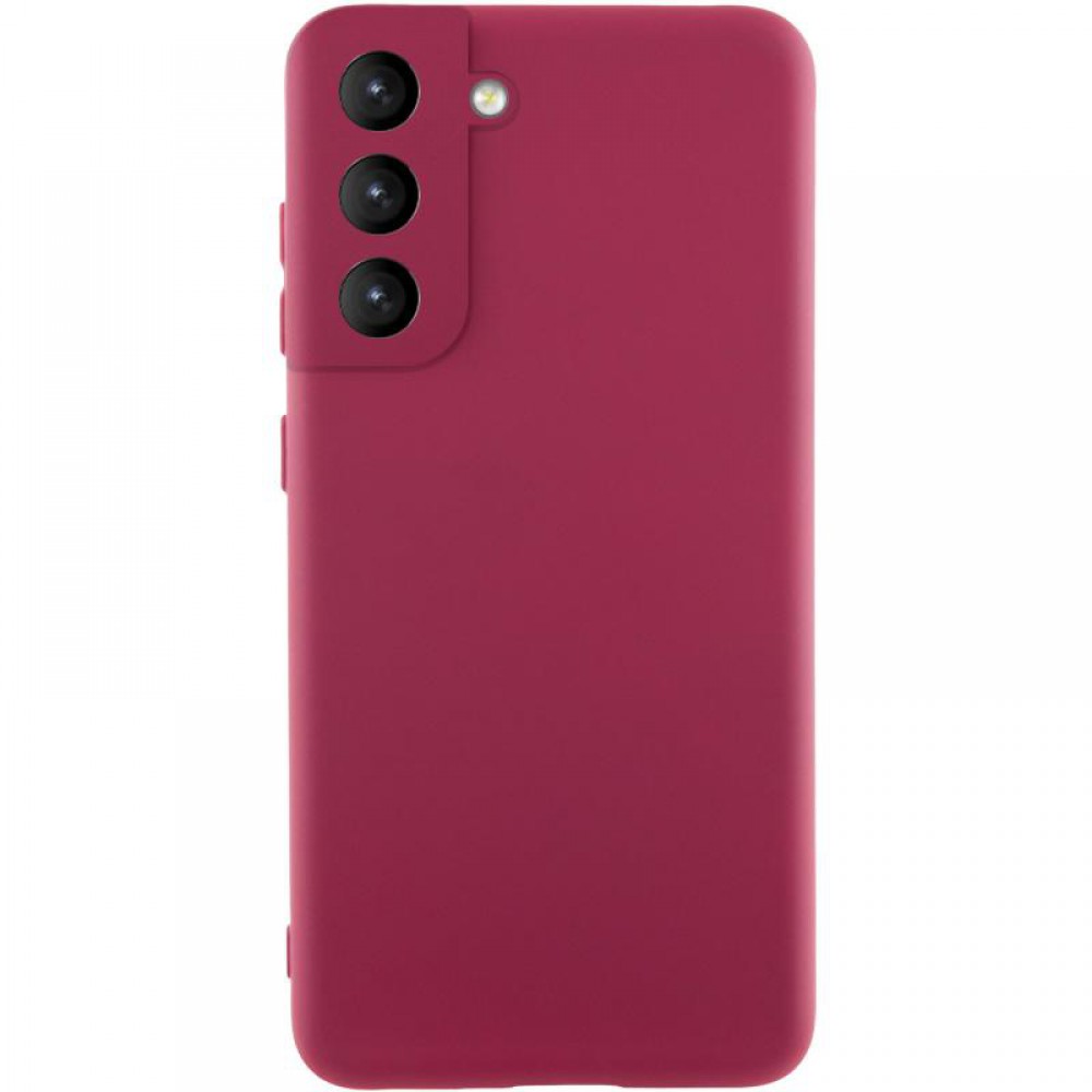 Чохол Silicone Cover Ummi Lakshmi Full Camera (AA) для Samsung Galaxy S21 FE Бордовий / Marsala
