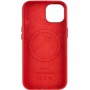 Шкіряний чохол Leather Case (AA) with MagSafe для Apple iPhone 13 (6.1") Crimson