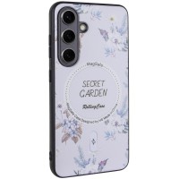TPU+PC чохол Secret Garden with MagFit для Samsung Galaxy S24 White