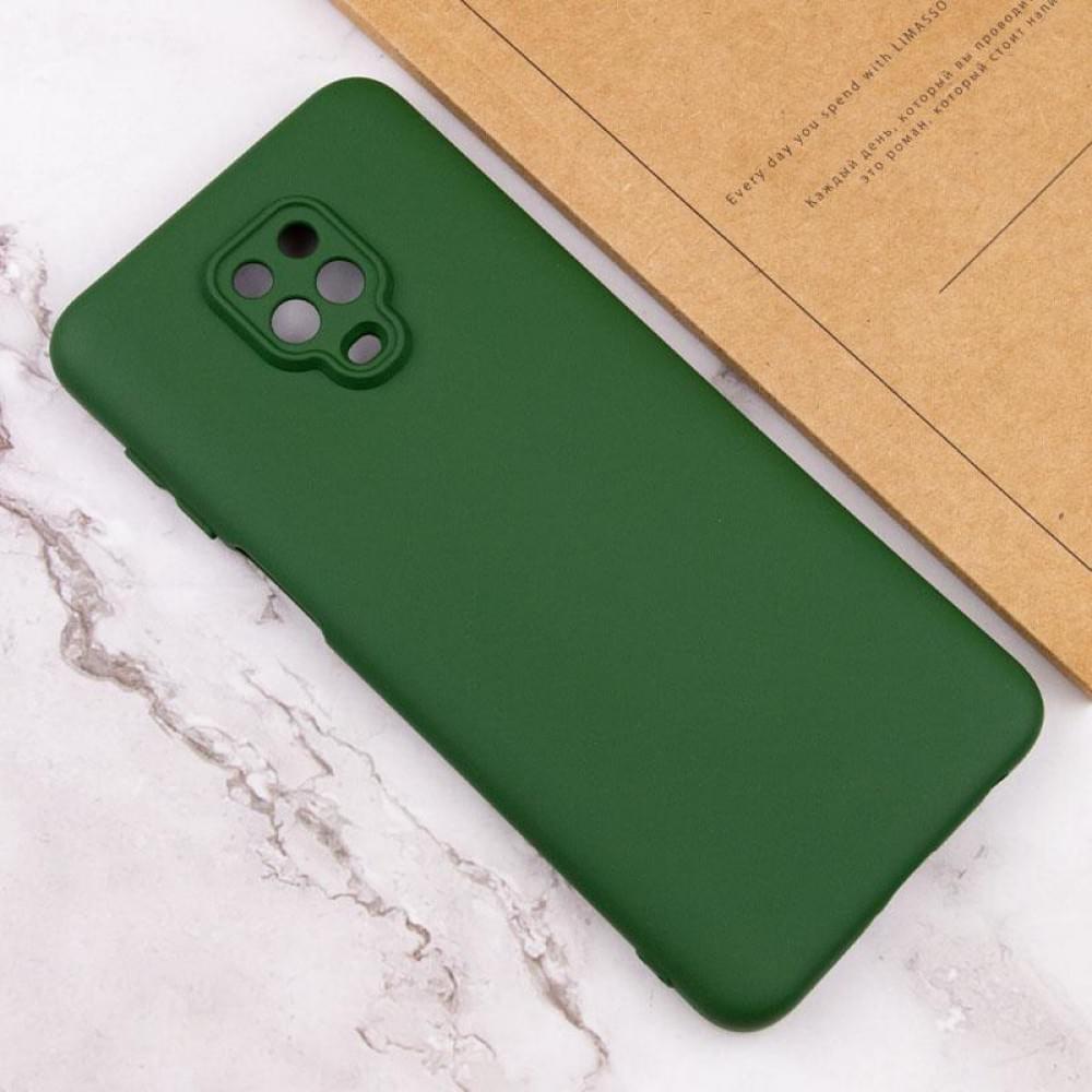 Чохол TPU GETMAN Liquid Silk Full Camera для Xiaomi Redmi Note 9s / Note 9 Pro / Note 9 Pro Max Зелений / Dark green