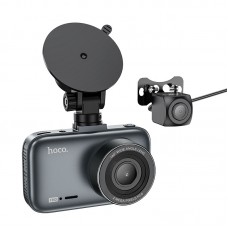 Відеореєстратор Hoco DV6 Driving recorder with 3-inch display (with rear camera) Iron gray