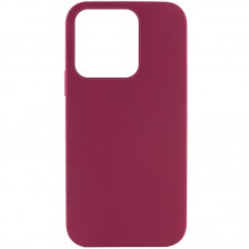 Чохол Silicone Case Full Protective (AA) NO LOGO для Apple iPhone 15 Pro Max (6.7") Бордовий / Maroon