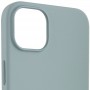 Чохол Silicone case (AAA) full with Magsafe для Apple iPhone 14 Plus (6.7") Бірюзовий / Succulent