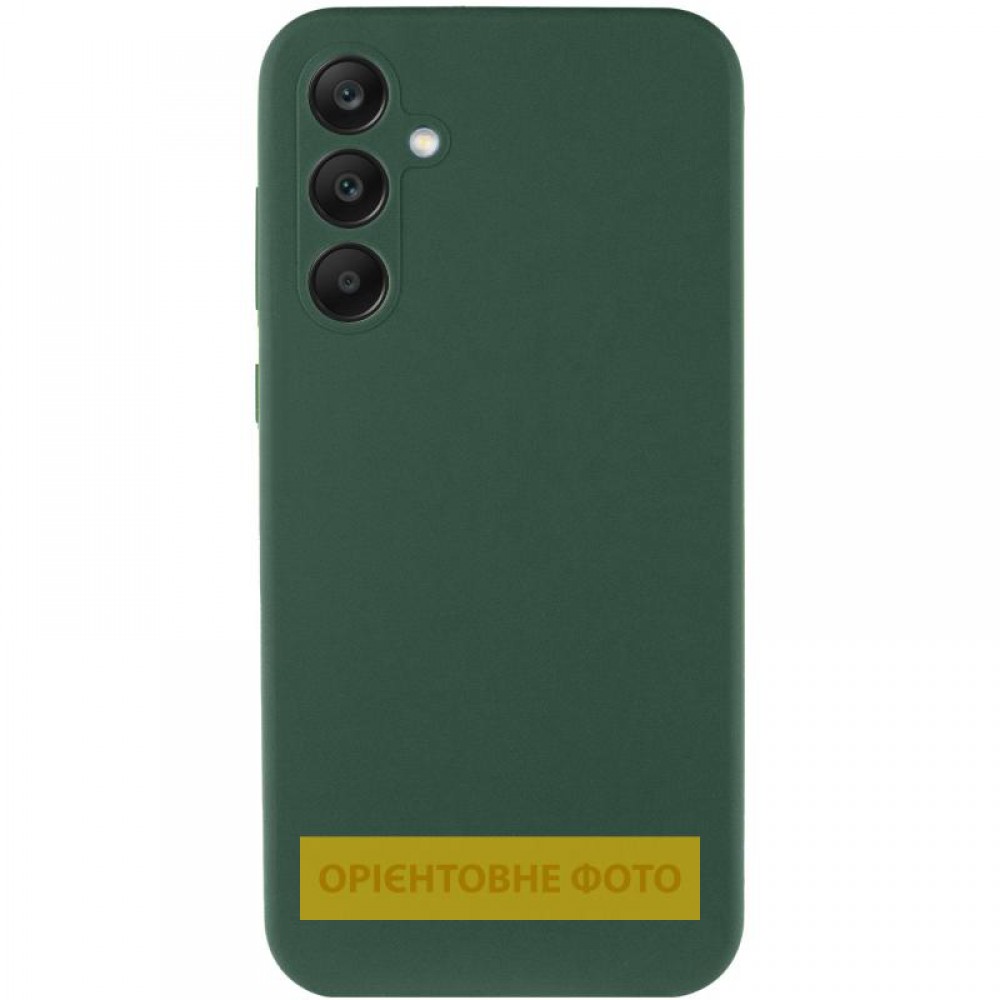Чохол Silicone Cover Lakshmi Full Camera (AAA) для Samsung Galaxy A12 Зелений / Cyprus Green