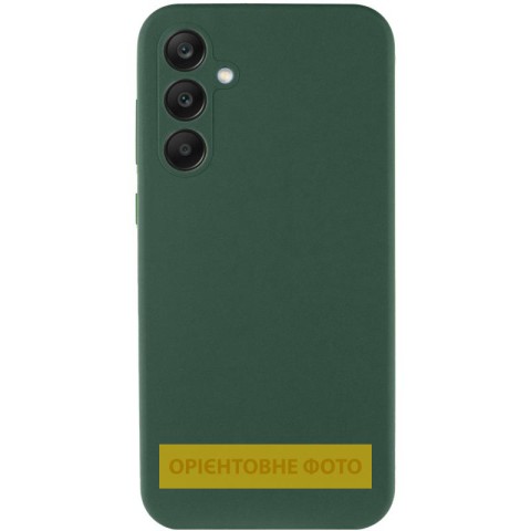 Чохол Silicone Cover Lakshmi Full Camera (AAA) для Samsung Galaxy A12 Зелений / Cyprus Green