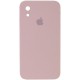 Чохол Silicone Case Square Full Camera Protective (AA) для Apple iPhone XR (6.1") Рожевий / Pink Sand