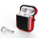 Футляр протиударний Black ed. для навушників Airpods 1/2 Red