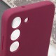 Чохол Silicone Cover Lakshmi Full Camera (AAA) with Logo для Samsung Galaxy S25+ Бордовий / Plum
