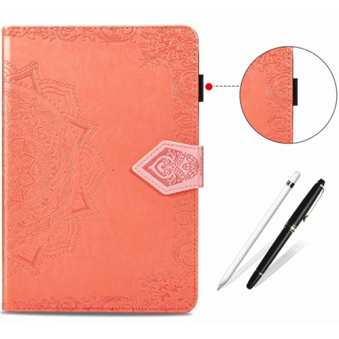 Шкіряний чохол Art Case з візитницею для Samsung Galaxy Tab S7+ Помаранчевий