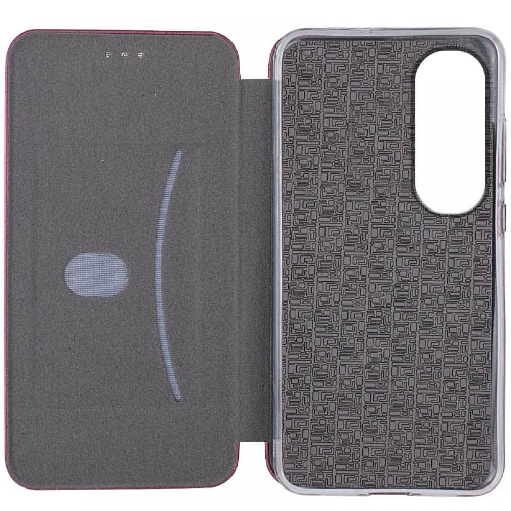 Шкіряний чохол-книжка Classy для Oppo A60 4G Бордовий