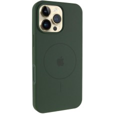 Чохол Silicone Case Full Protective (AA) V2 with MagSafe для Apple iPhone 16 Pro Max (6.9") Зелений / Cyprus Green