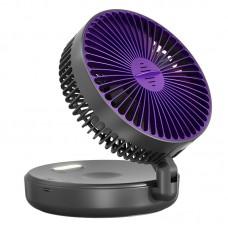 Портативний вентилятор Folding Light Fan 3in1 5000mAh Grey