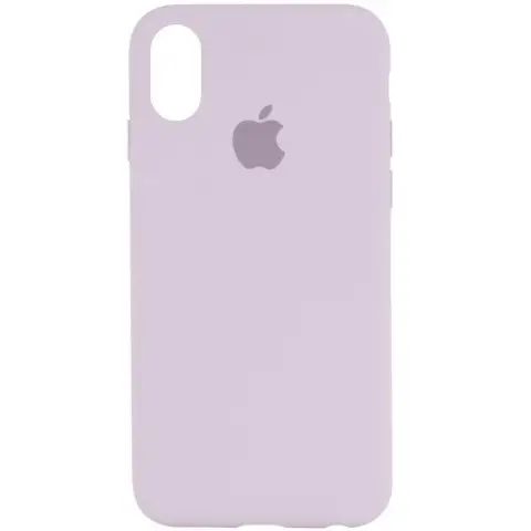 Чохол Silicone Case Full Protective (AA) для Apple iPhone X / XS (5.8") Бузковий / Lilac