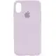 Чохол Silicone Case Full Protective (AA) для Apple iPhone X / XS (5.8") Бузковий / Lilac
