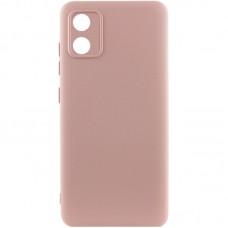 Чохол TPU GETMAN Liquid Silk Full Camera для Motorola Moto E13 Рожевий / Pink Sand