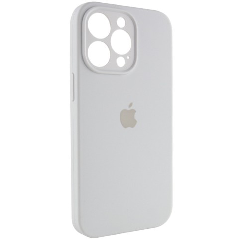 Чохол Silicone Case Full Camera Protective (AA) для Apple iPhone 14 Pro (6.1") Білий / White