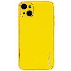 Шкіряний чохол Xshield для Apple iPhone 14 (6.1") Жовтий / Yellow