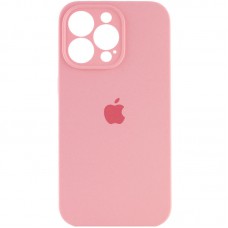 Чохол Silicone Case Full Camera Protective (AA) для Apple iPhone 15 Pro (6.1") Рожевий / Light pink