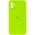 Чохол Silicone Case Square Full Camera Protective (AA) для Apple iPhone 11 (6.1") Салатовий / Neon green