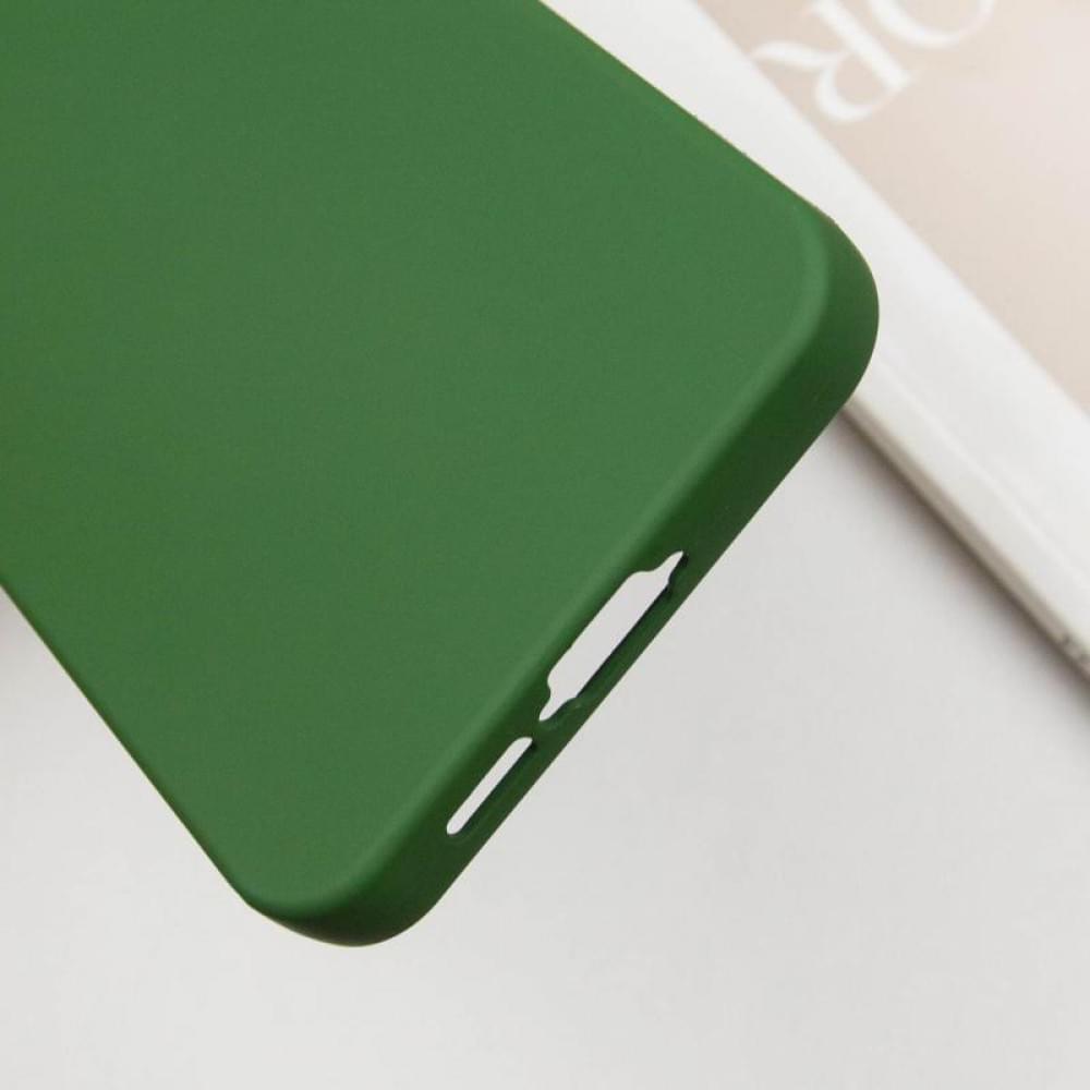 Чохол TPU GETMAN Liquid Silk Full Camera для Samsung Galaxy S24+ Зелений / Dark green