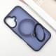 Чохол Ummi Colorful with MagSafe HQ Ring для Apple iPhone 16 (6.1") Dark Blue