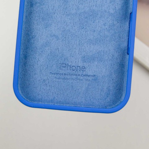 Чохол Silicone Case Full Protective (AA) для Apple iPhone 15 Pro Max (6.7") Синій / Capri Blue