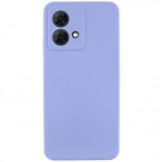 Чохол Silicone Cover Lakshmi Full Camera (AA) для Motorola Moto G84 Бузковий / Dasheen