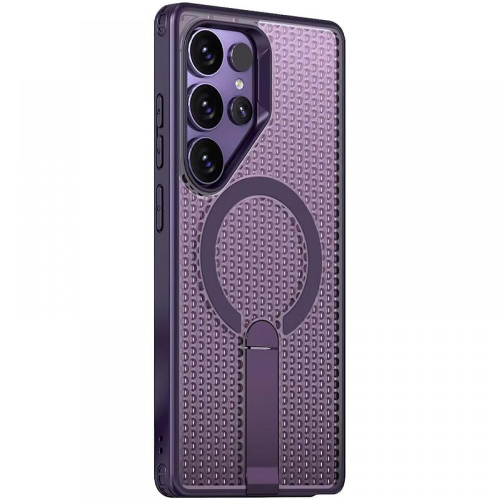 Чохол TPU Breeze with MagSafe stand для Samsung Galaxy S25 Ultra Purple