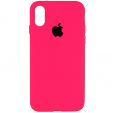 Чохол Silicone Case Full Protective (AA) для Apple iPhone XR (6.1") Рожевий / Barbie pink