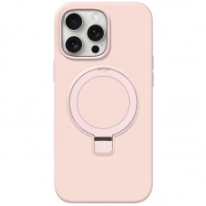Чохол Silicone Case Full Protective NO LOGO with Ring для Apple iPhone 15 Pro Max (6.7") Pink