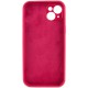 Чохол Silicone Case Full Camera Protective (AA) NO LOGO для Apple iPhone 13 (6.1") Червоний / Rose Red