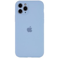 Чохол Silicone Case Full Camera Protective (AA) для Apple iPhone 12 Pro Max (6.7") Блакитний / Lilac Blue