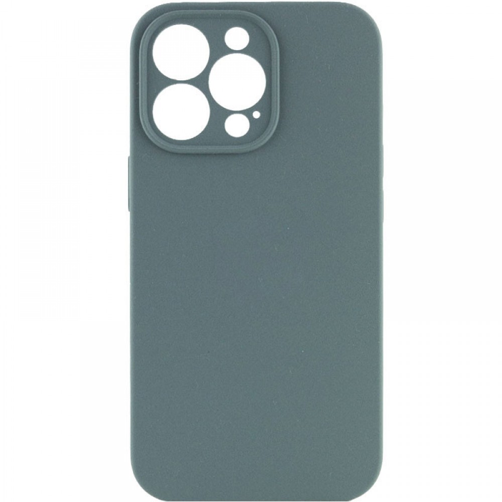 Чохол Silicone Case Full Camera Protective (AA) NO LOGO для Apple iPhone 16 Pro (6.3") Зелений / Pine green