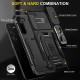 Ударостійкий чохол Camshield Army Ring для Samsung Galaxy S21 Чорний / Black