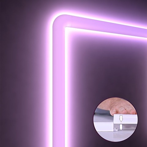 Настінний світильник Lines SAL-013B Bluetooth USB interface with app (8+4 pcs) White