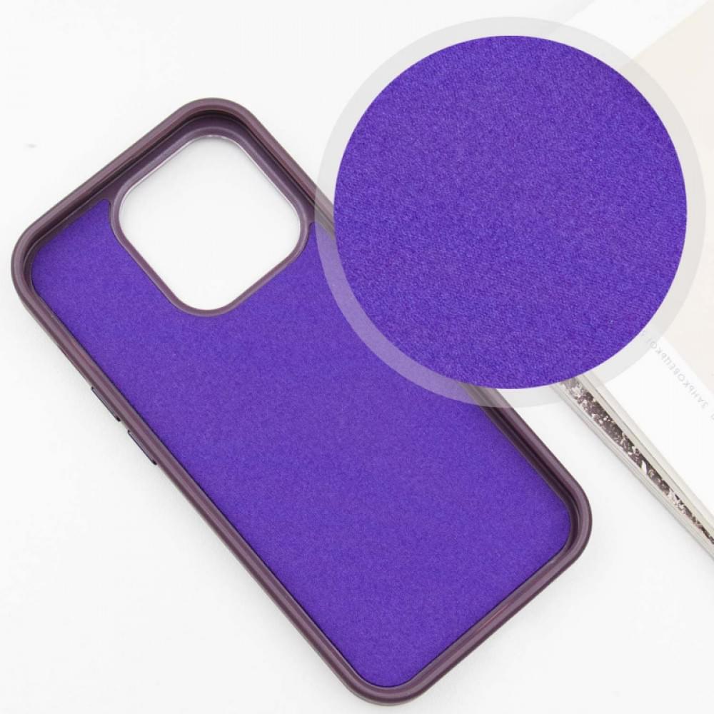 Шкіряний чохол SnapCase with MagSafe для Apple iPhone 16 Pro Max (6.9") Dark Purple