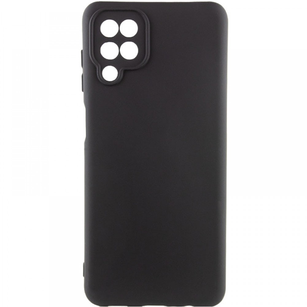 Чохол Silicone Cover Lakshmi Full Camera (AA) для Samsung Galaxy A12 Чорний / Black