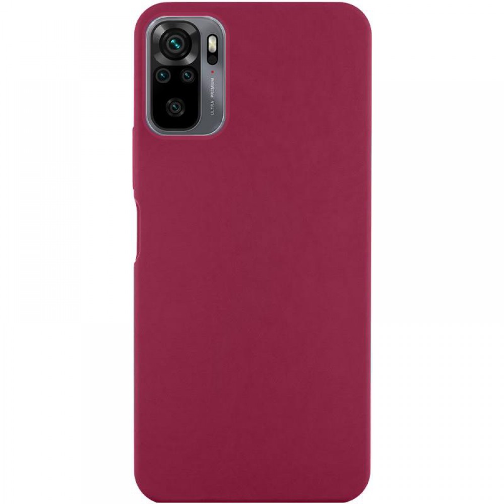 Чохол Silicone Cover Ummi Lakshmi (AA) для Xiaomi Redmi Note 10 / Note 10s / Poco M5s Бордовий / Marsala