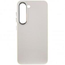 Шкіряний чохол Bonbon Leather Metal Style для Samsung Galaxy S22+ Білий / White
