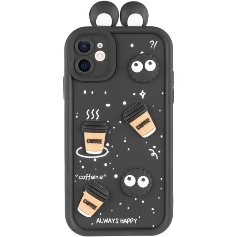 Чохол TPU Toys Case with Ears для Apple iPhone 12 (6.1") Black