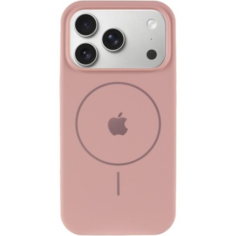Чохол Silicone Case Full Protective (AA) V2 with MagSafe для Apple iPhone 17 Pro (6.3") Рожевий / Pink Sand