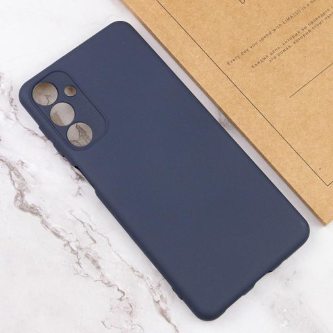 Чохол TPU GETMAN Liquid Silk Full Camera для Samsung Galaxy A05s Синій / Midnight Blue