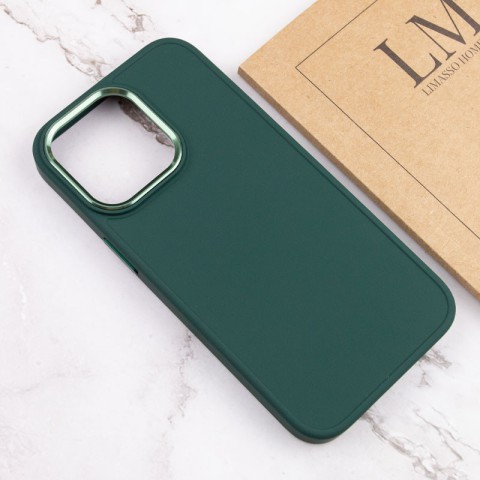 TPU чохол Bonbon Metal Style для Apple iPhone 14 Pro Max (6.7") Зелений / Pine green