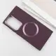 TPU чохол Bonbon Metal Style with MagSafe для Samsung Galaxy S24 Ultra Бордовий / Plum