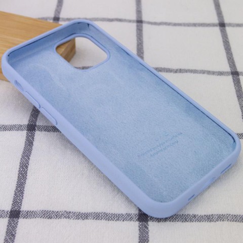 Чохол Silicone Case Full Protective (AA) для Apple iPhone 13 (6.1") Блакитний / Lilac Blue