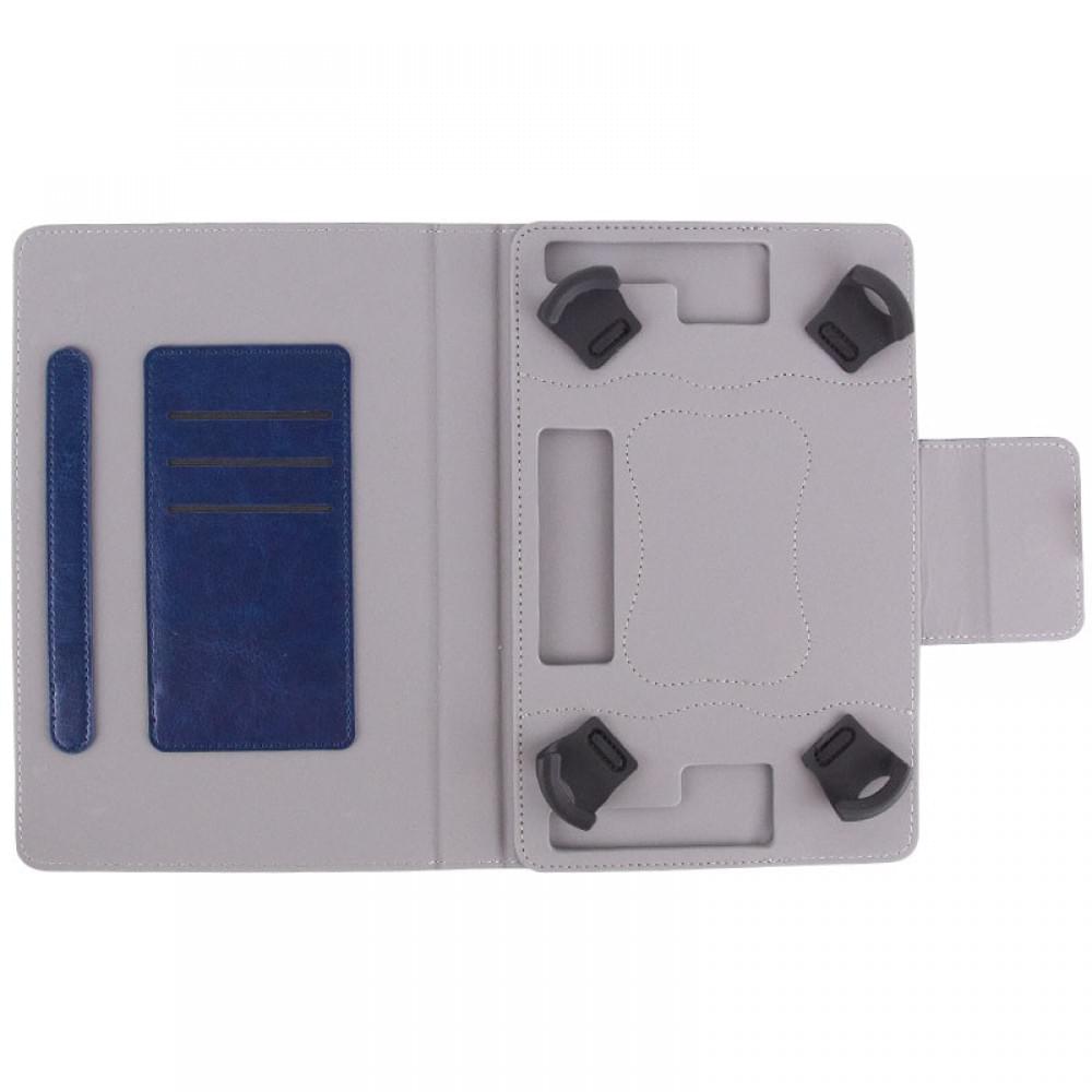 Универсальный кожаный чехол-книжка для планшета 9-10"