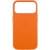 Шкіряний чохол Leather Case (AAA) with MagSafe and Animation для Apple iPhone 17 Pro (6.3") Orange