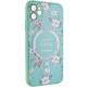 TPU+PC чохол Secret Garden with MagSafe для Apple iPhone 12 (6.1") Mint