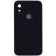 Чохол Silicone Case Square Full Camera Protective (AA) для Apple iPhone XR (6.1") Чорний / Black