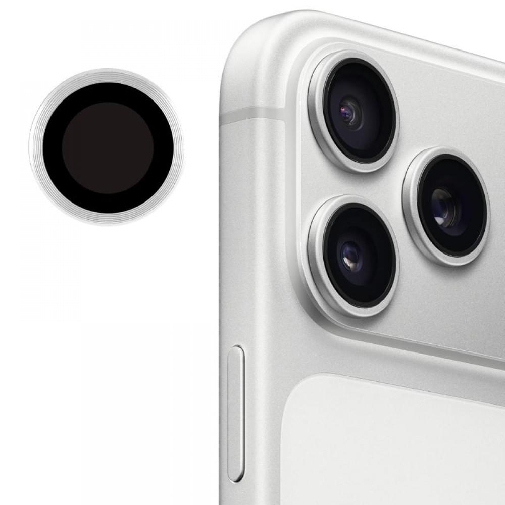 Захисне скло Metal Classic на камеру (у упак.) для Apple iPhone 17 Pro (6.3") / 17 Pro Max (6.9") Срібний / Silver